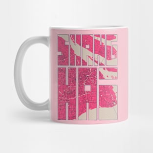 Shanghai, China City Map Typography - Blossom Mug